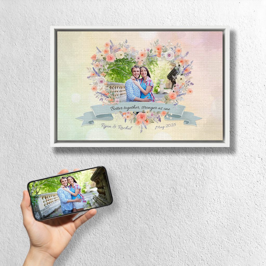 Blooming Love Framed Canvas