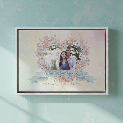 Blooming Love Framed Canvas