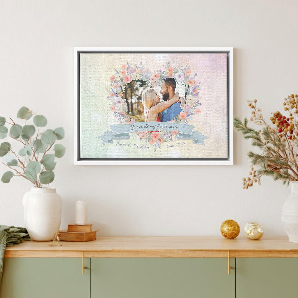Blooming Love Framed Canvas